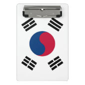 Mini klembord met vlag van Zuid-Korea (Voorkant)
