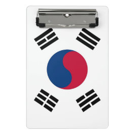 Mini klembord met vlag van Zuid-Korea