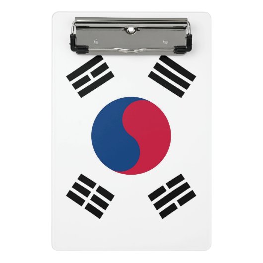 Mini klembord met vlag van Zuid-Korea (Voorkant)