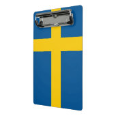 Mini-klembord met vlag van Zweden Mini Klembord (Angled2)