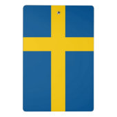 Mini-klembord met vlag van Zweden Mini Klembord (Achterkant)