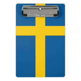 Mini-klembord met vlag van Zweden Mini Klembord