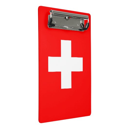Mini-klembord met vlag van Zwitserland Mini Klembord (Schuin)