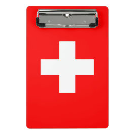 Mini-klembord met vlag van Zwitserland Mini Klembord