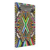 Mini klembord met Zuid-Afrikaanse kleuren (Schuin)