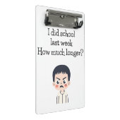 Mini Klembord. Terug naar school briefpapier Mini Klembord (Schuin)