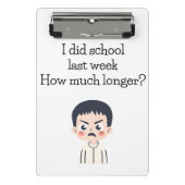 Mini Klembord. Terug naar school briefpapier Mini Klembord (Voorkant)