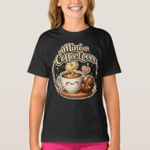 Mini Koffie Liefhebber Schattige Meisjes Koffie Ca