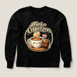 Mini Koffieliefhebber Schattige Kinderen Koffiecad