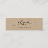 Mini Kraft Paper Google Review Thank You  Visitekaartje (Achterkant)