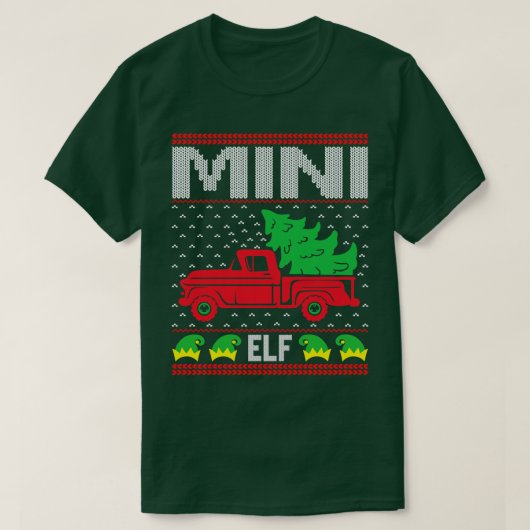 Mini lelijke kerst trui t-shirt (Design voorkant)