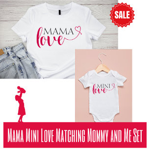 Mini Liefde Matching Mama en Me Valentijn Baby Romper