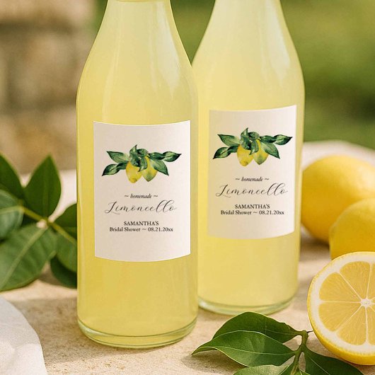 Mini Limoncello Dank Geschenken Wijn Etiket