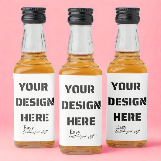 Mini Liquor Flesetiketten 3" x 2" Likeurfles Etiket