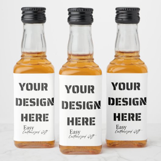 Mini Liquor Flesetiketten 3" x 2" Likeurfles Etiket (Flessen)