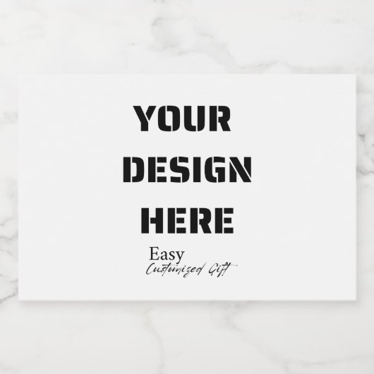 Mini Liquor Flesetiketten 3" x 2" Likeurfles Etiket (Enkel label)