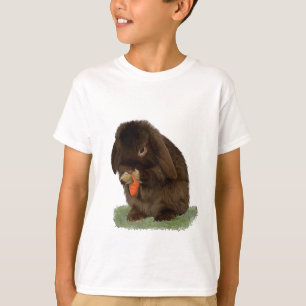 Mini Lop Bunny en wortelen T-shirt