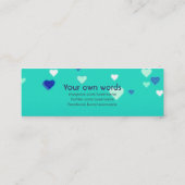 Mini Love Hearts Contact Profile Card Contactkaartje (Achterkant)