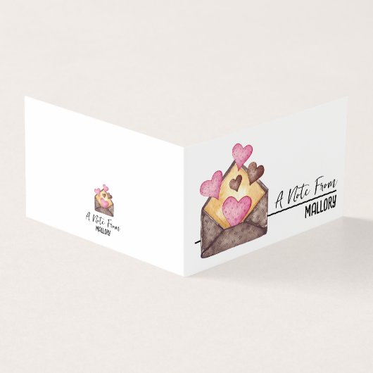 Mini Lunchbox Kaarten gepersonaliseerd met Jouw na (Buitenkant)