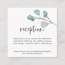 MINI MAAT Eucalyptus Bruiloft Receptie Details Informatiekaartje