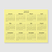 Mini-magneetkalender 2022 magnetische uitnodiging (Voorkant)