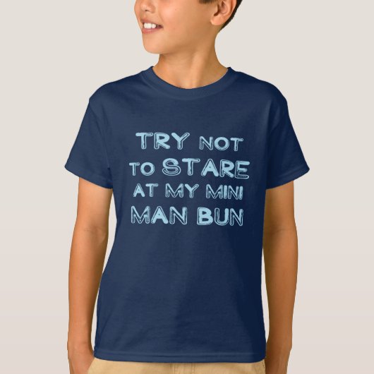 Mini Man Bun T-shirt (Voorkant)