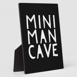 Mini Man Cave Jongenskamermuurtekst  Fotoplaat