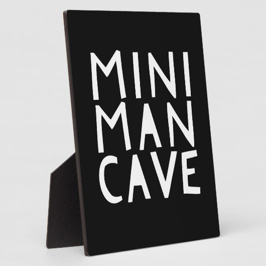 Mini Man Cave Jongenskamermuurtekst Fotoplaat (Zijkant)