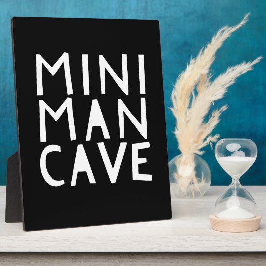 Mini Man Cave Jongenskamermuurtekst  Fotoplaat (Zijkant)