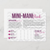 Mini-Mani Pack Briefkaarten (Voorkant / Achterkant)