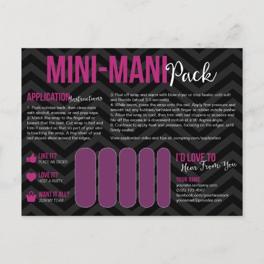 Mini-Mani Pack Briefkaarten (Voorkant)