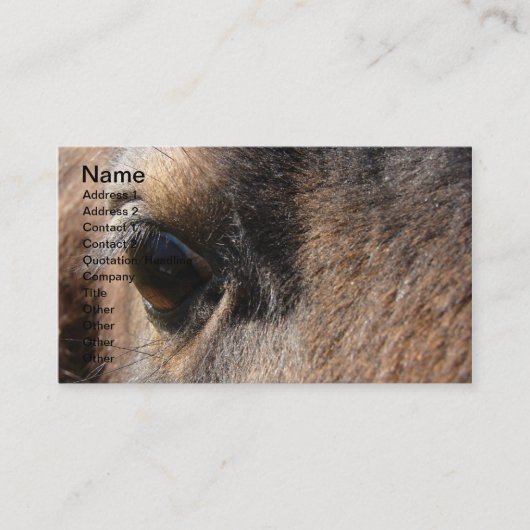 Mini Mare Eye Visitekaartje (Voorkant)