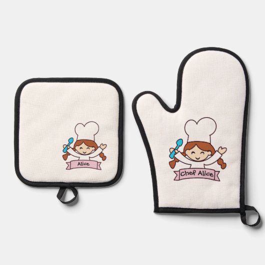 Mini Masterchef Ovenwant voor Kleine Koks! & Pannenlap Set (Voorkant)