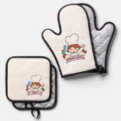 Mini Masterchef Ovenwant voor Kleine Koks! & Pannenlap Set (Voorkant / Achterkant)