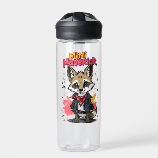 Mini Maverick Coole Rebel Coyote Speeltuin Punk Waterfles (Voorkant)