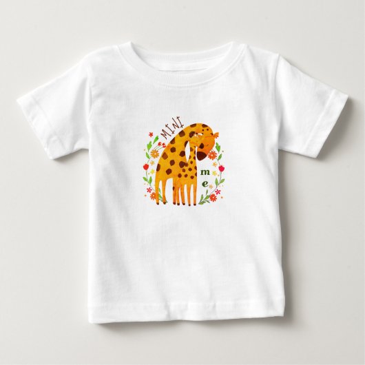 Mini Me - Mama en Baby Giraffe T-shirt (Voorkant)