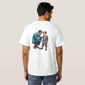 Mini Me, Maxi Hero: T-shirt (Achterkant volledig)