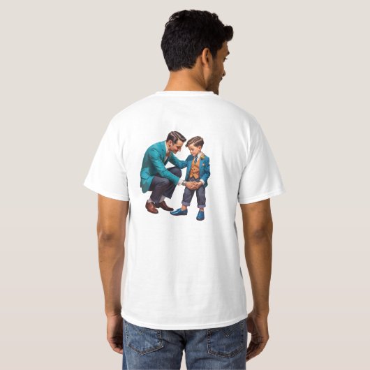 Mini Me, Maxi Hero: T-shirt (Achterkant volledig)