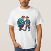 Mini Me, Maxi Hero: T-shirt (Voorkant)