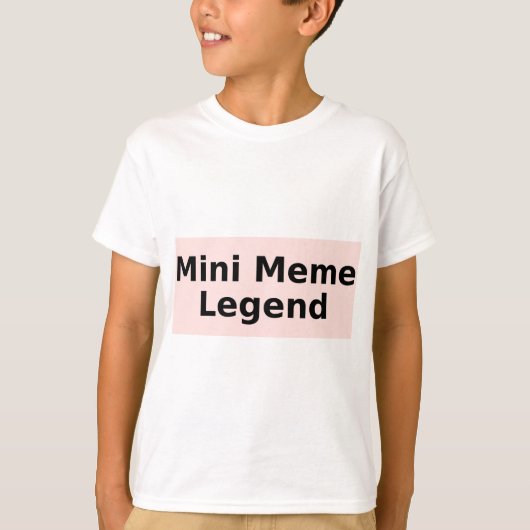 Mini Meme Legend Kinderen T-shirt (Voorkant)