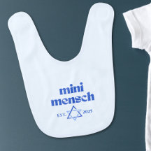 "Mini Mensch" Schattige Grappig Joods Jongen Moder
