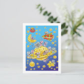 Mini Mice Lost in de ruimte Briefkaart (Staand voorkant)
