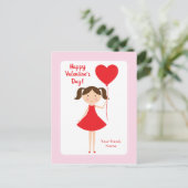 Mini Mij Meisjes Klasse Valentijnskaarten Feestdagenkaart (Staand voorkant)