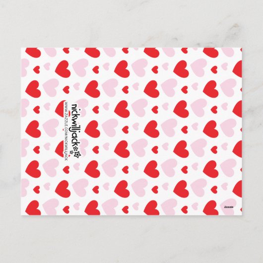 Mini Mij Valentijnskaarten voor de klas Feestdagenkaart (Achterkant)