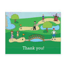 Mini Miniatuur Golf Verjaardag Dank u