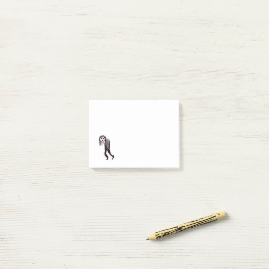 Mini Miserable Gothic Post-It Notes (Op bureau)