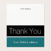 Mini Modern Budget Dank u opmerkingen Kaart (Buitenkant ongevouwen)