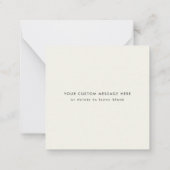 Mini Modern Rainbow Prettige feestdagen Notitiekaartje (Achterkant)