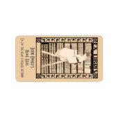 Mini Moderne  bladwijzers op maat Etiket (Voorkant)