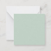 MINI Moderne Eucalyptus Wedding RSVP Enclosures Notitiekaartje (Achterkant)